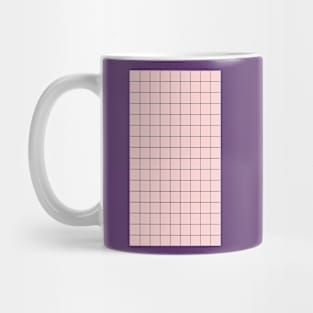 Pink and Black Square Mug